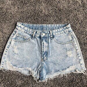 Vintage High Rise Curvy Mom Shorts #478